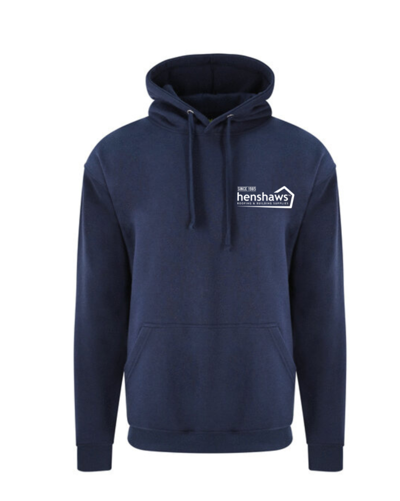 Navy Hoody c/w embroidery to front