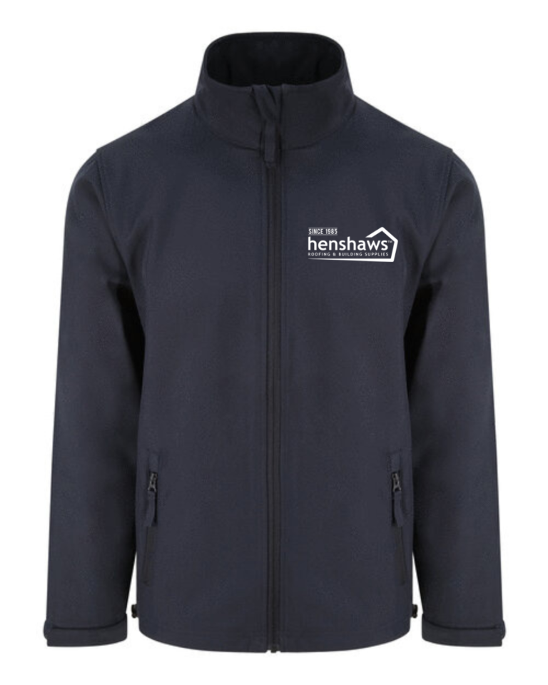 Navy Soft-Shell Jacket c/w embroidery to front