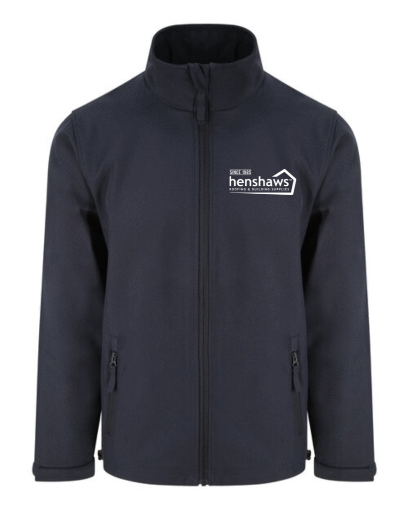Navy Soft-Shell Jacket c/w embroidery to front
