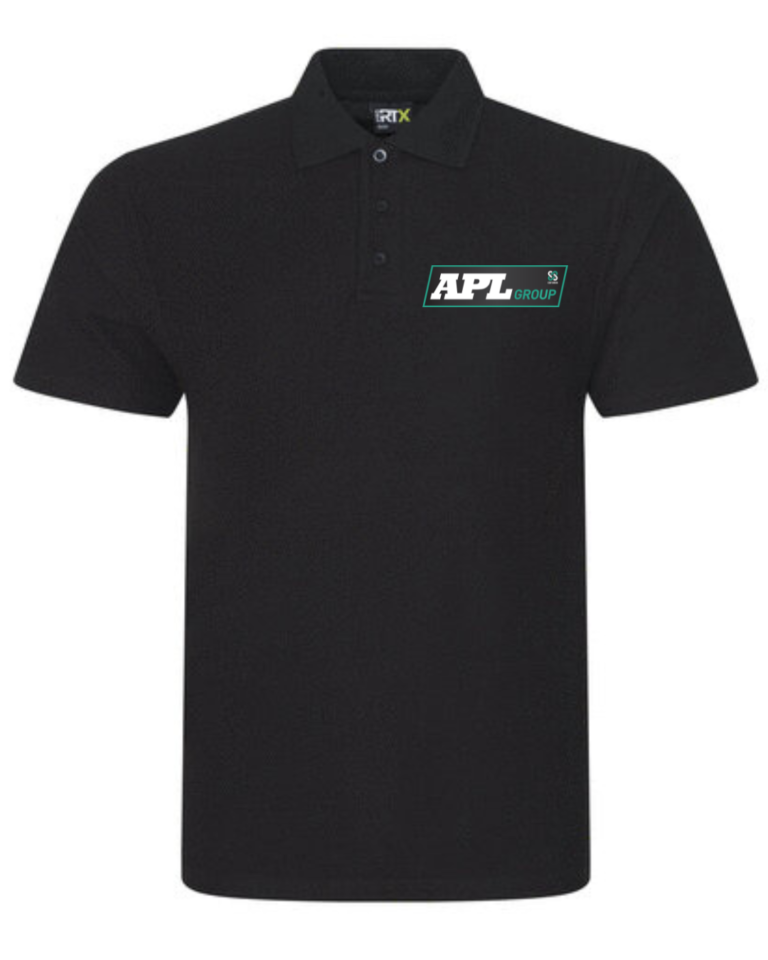 Black Polo Shirt c/w embroidery to front
