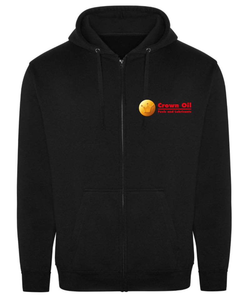 RX351 Black Hoody c/w embroidery logo to front
