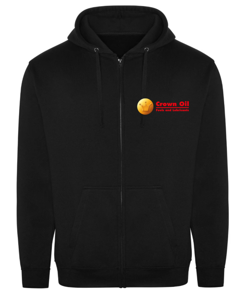 RX351 Black Hoody c/w embroidery logo to front