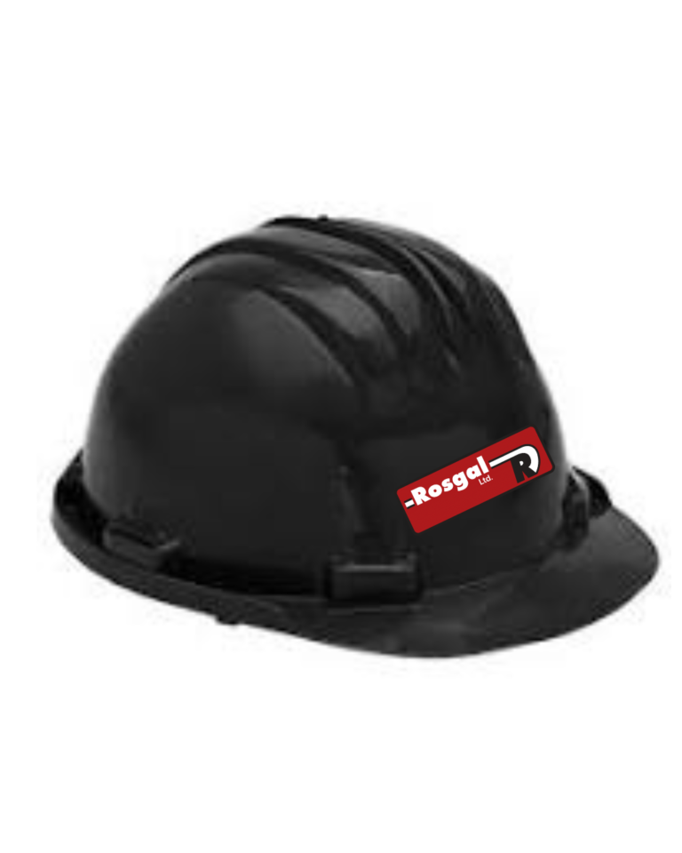 Black hard hat – Black hard hat c/w printed logo to front (Does not need dropdown sizes)