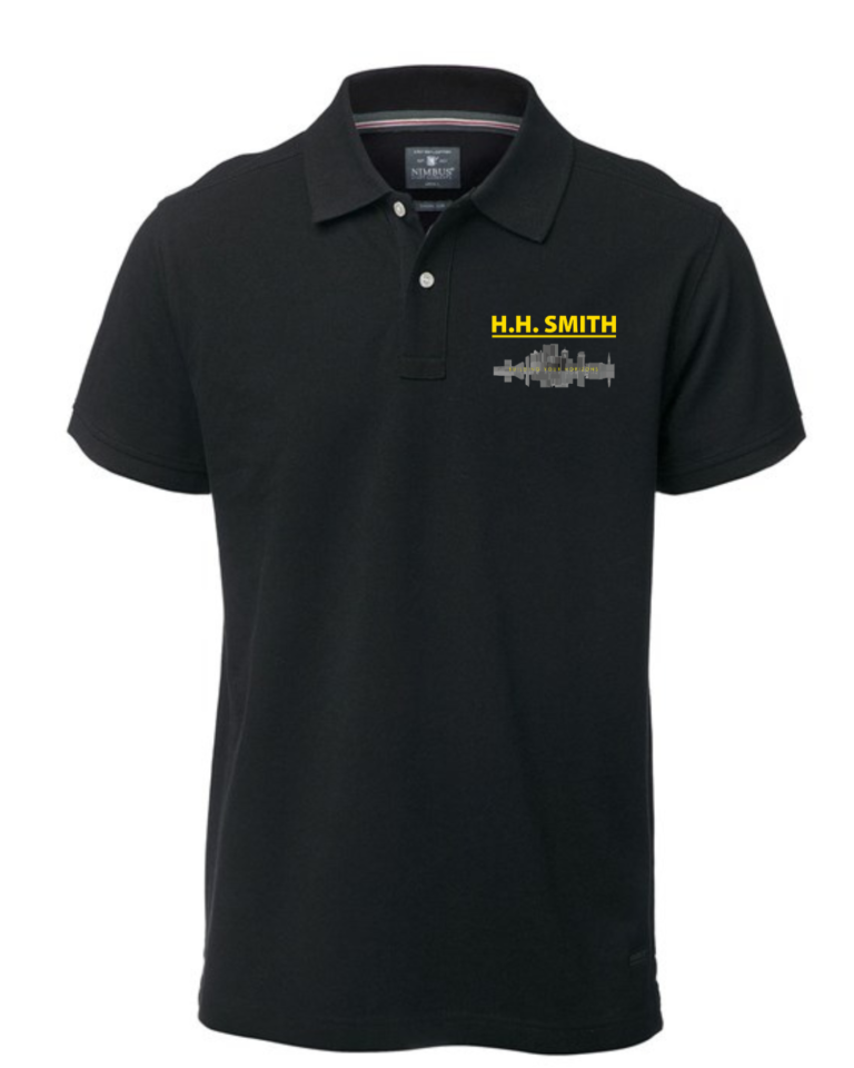 Clearwater – Black polo shirt c/w embroidery to front